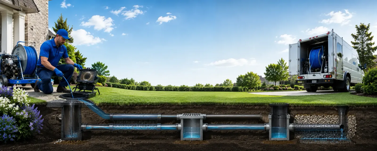 Outdoor drain cleaning information for Kleinfeltersville, PA
